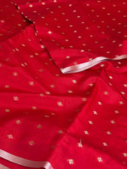 Red Banaras Tissue Silk Saree