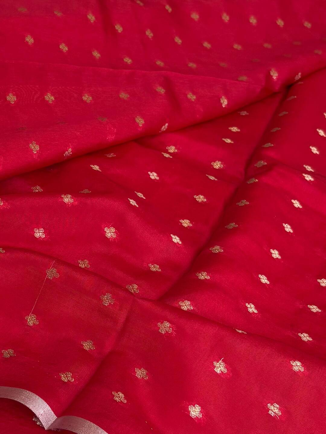 Hot Pink Banaras Tissue Silk Saree