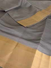 Grey Soft Cotton Saree