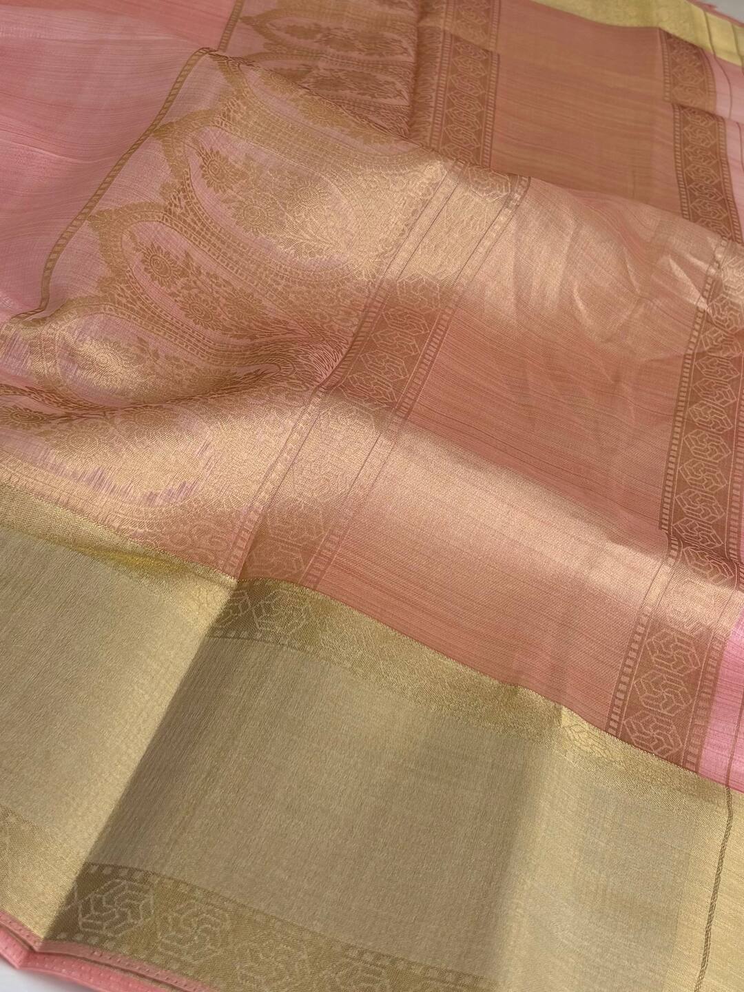 Pink Soft Cotton Saree