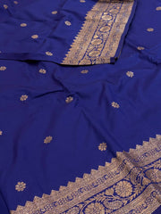Royal Blue Cotton Silk Saree