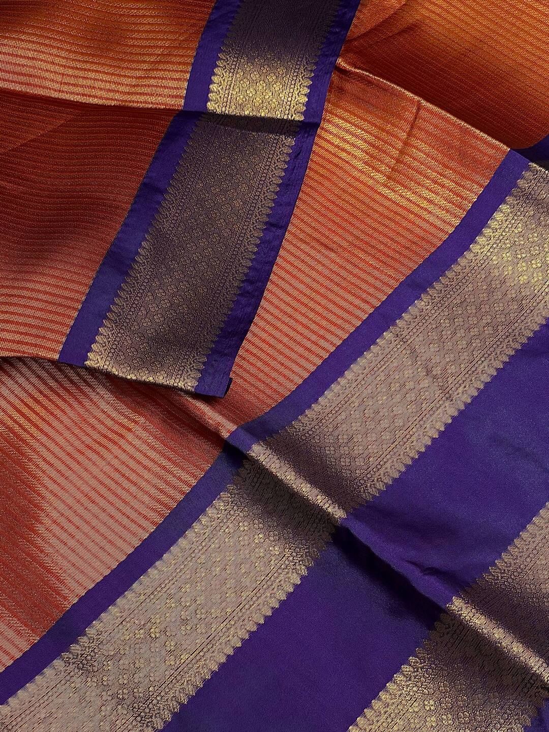 Orange Banaras Tissue Saree