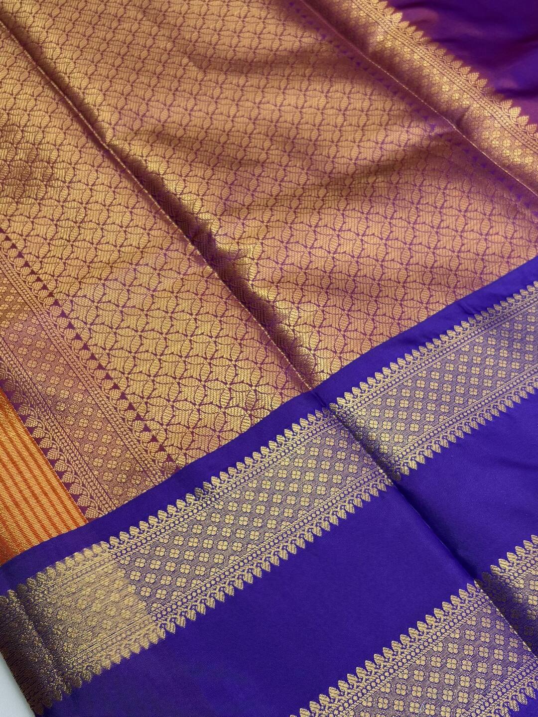 Orange Banaras Tissue Saree