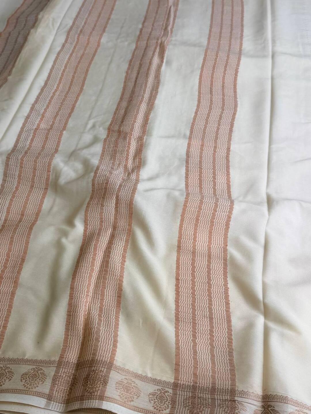Lavender Purple Semi Mysore Chiffon Saree