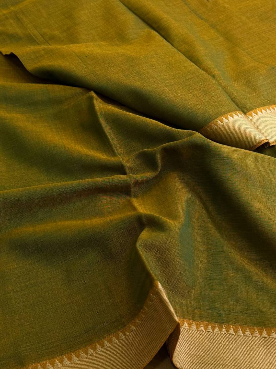 Apple Green Narayanpet Cotton Saree