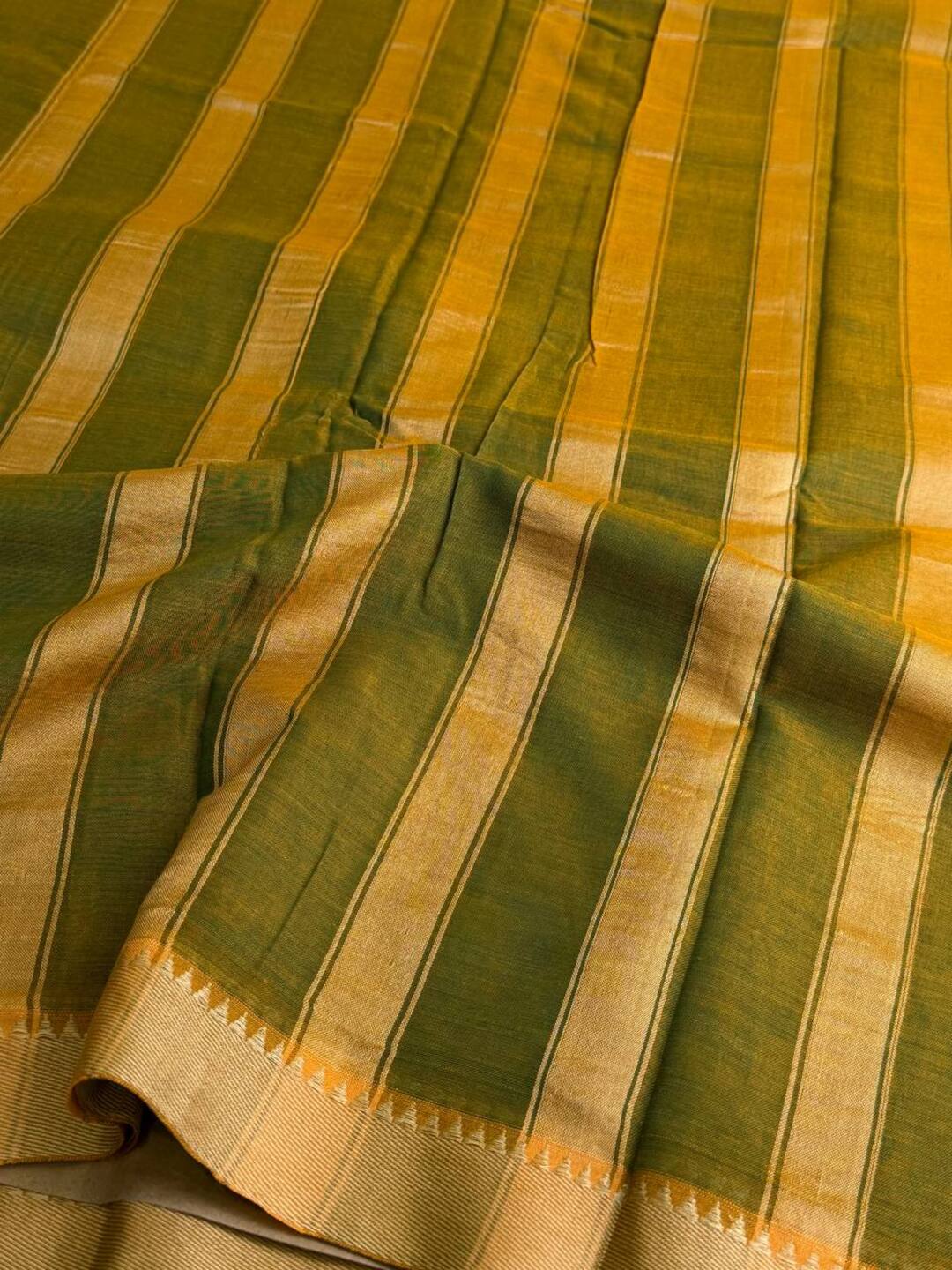 Apple Green Narayanpet Cotton Saree