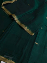 Emerald Green Narayanpet Cotton Saree