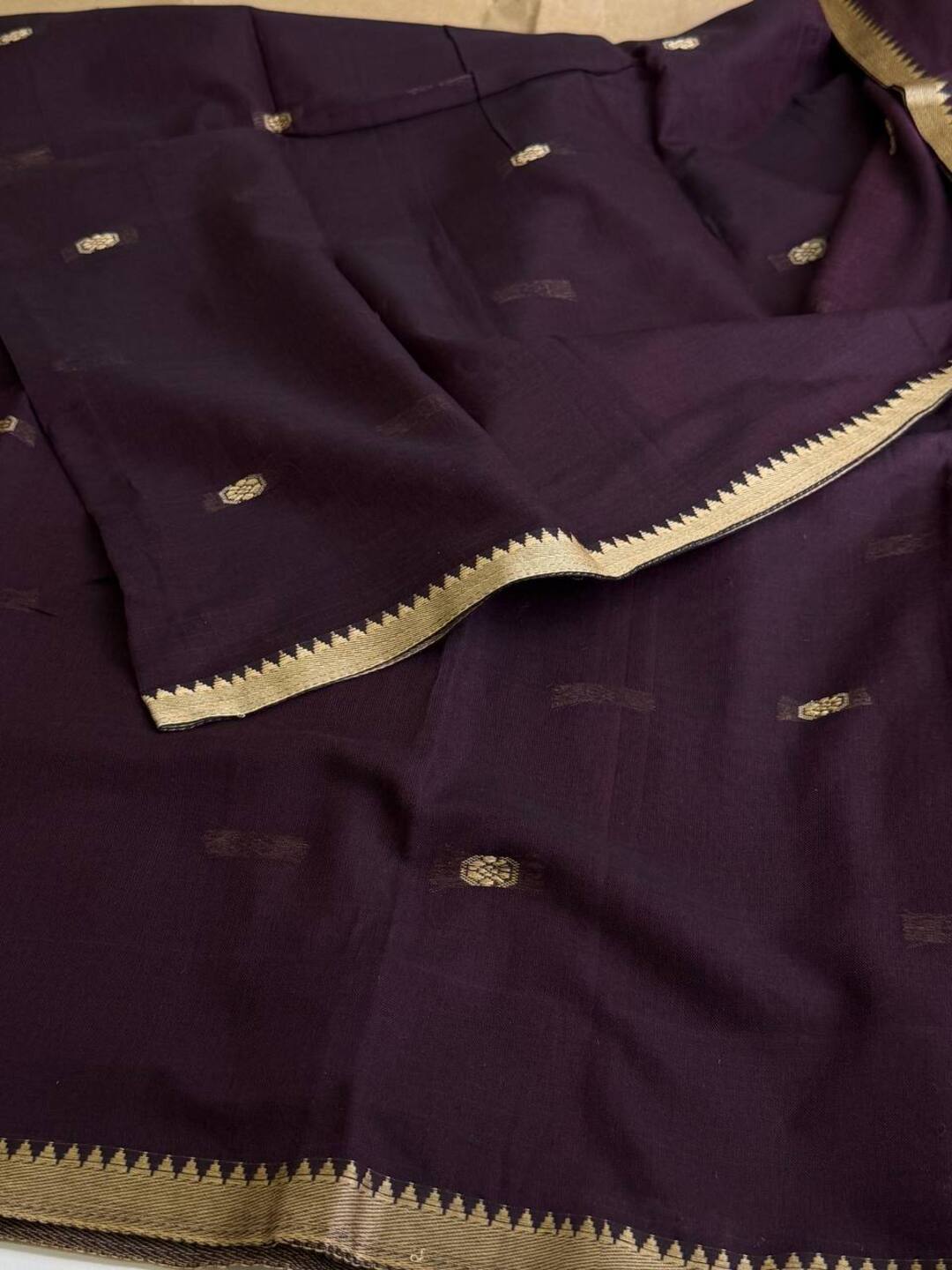 Deep Purple Narayanpet Cotton Saree