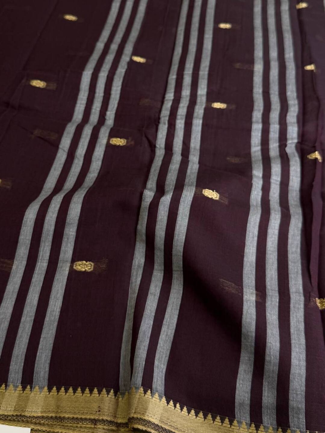 Deep Purple Narayanpet Cotton Saree