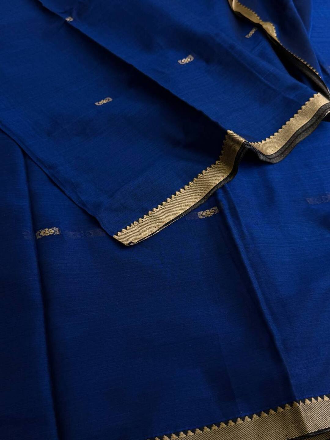 Royal Blue Narayanpet Cotton Saree
