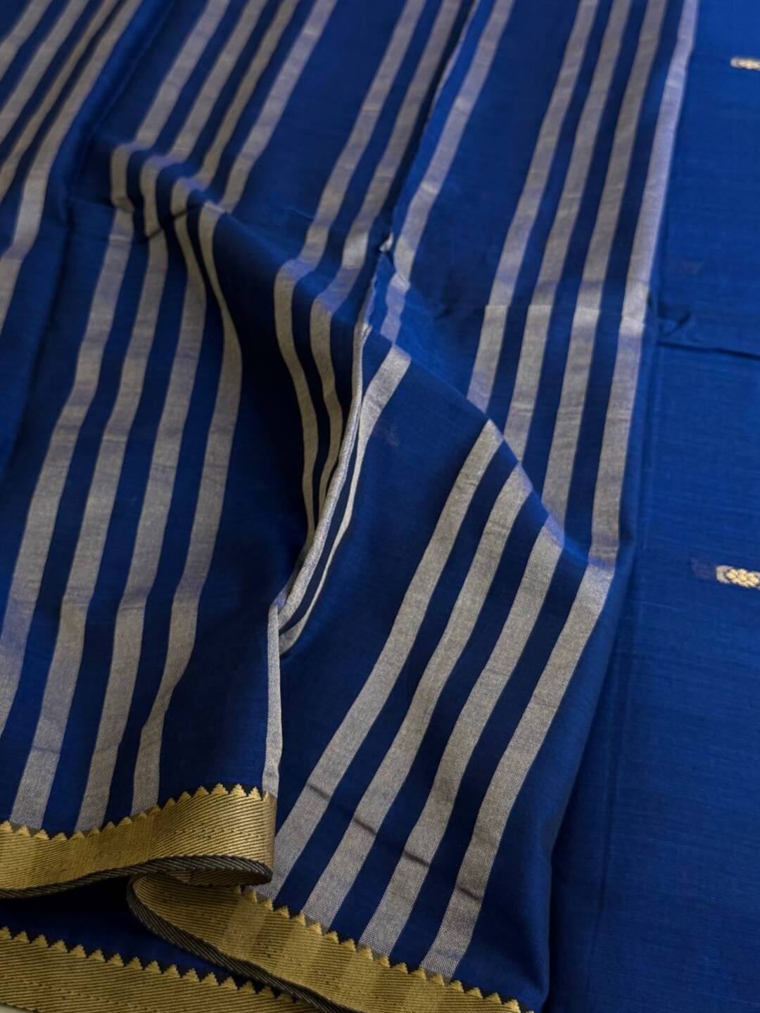 Royal Blue Narayanpet Cotton Saree
