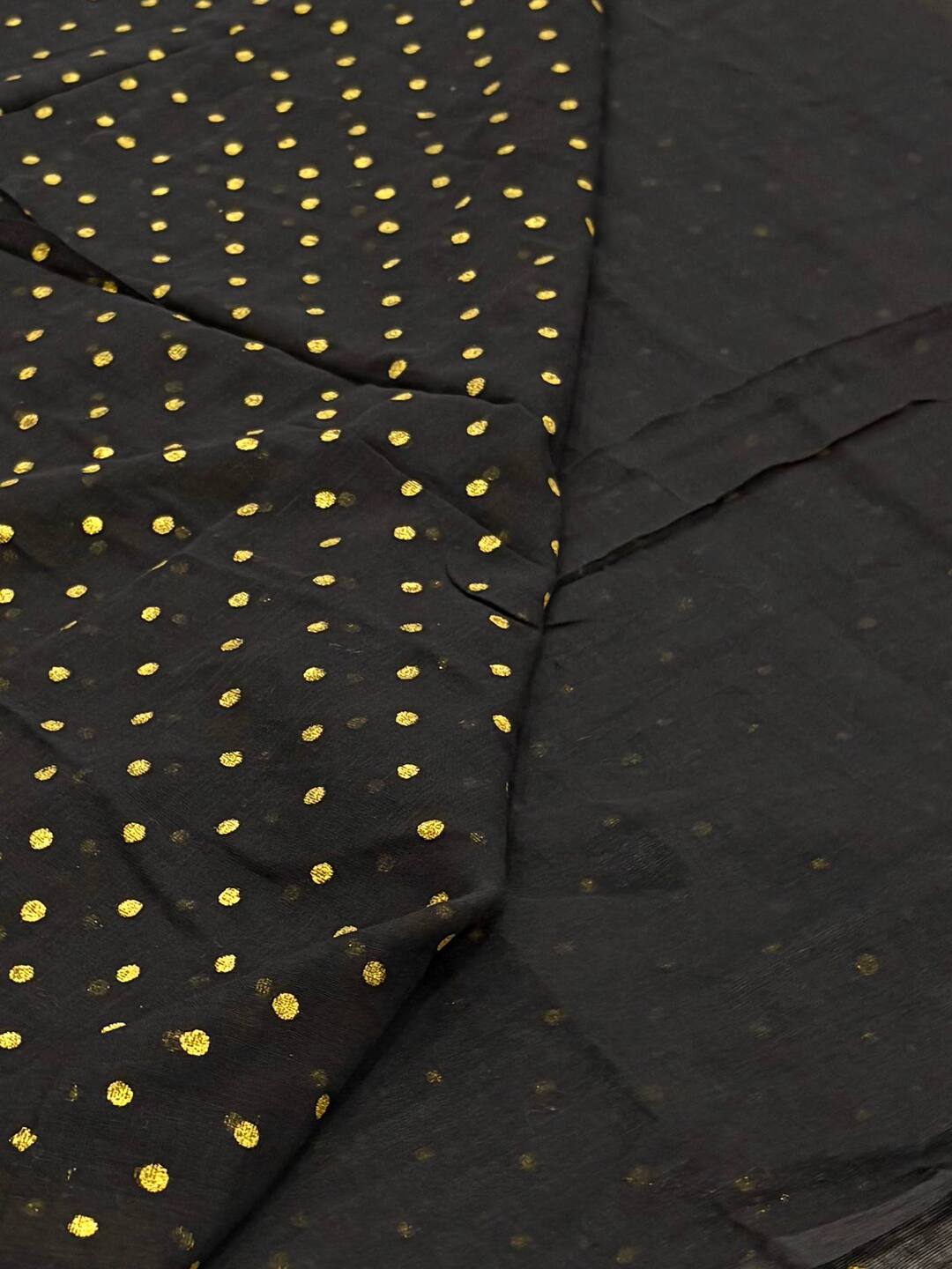 Black Kadhi Cotton Saree