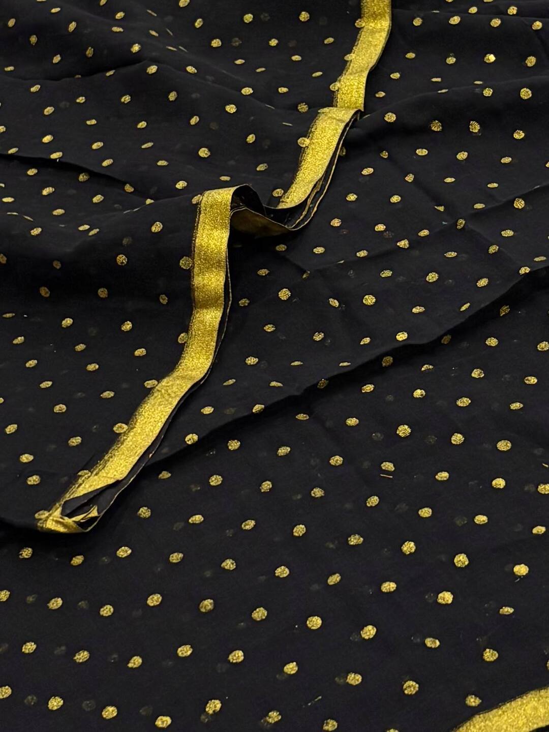 Black Kadhi Cotton Saree