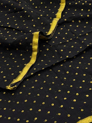 Black Kadhi Cotton Saree