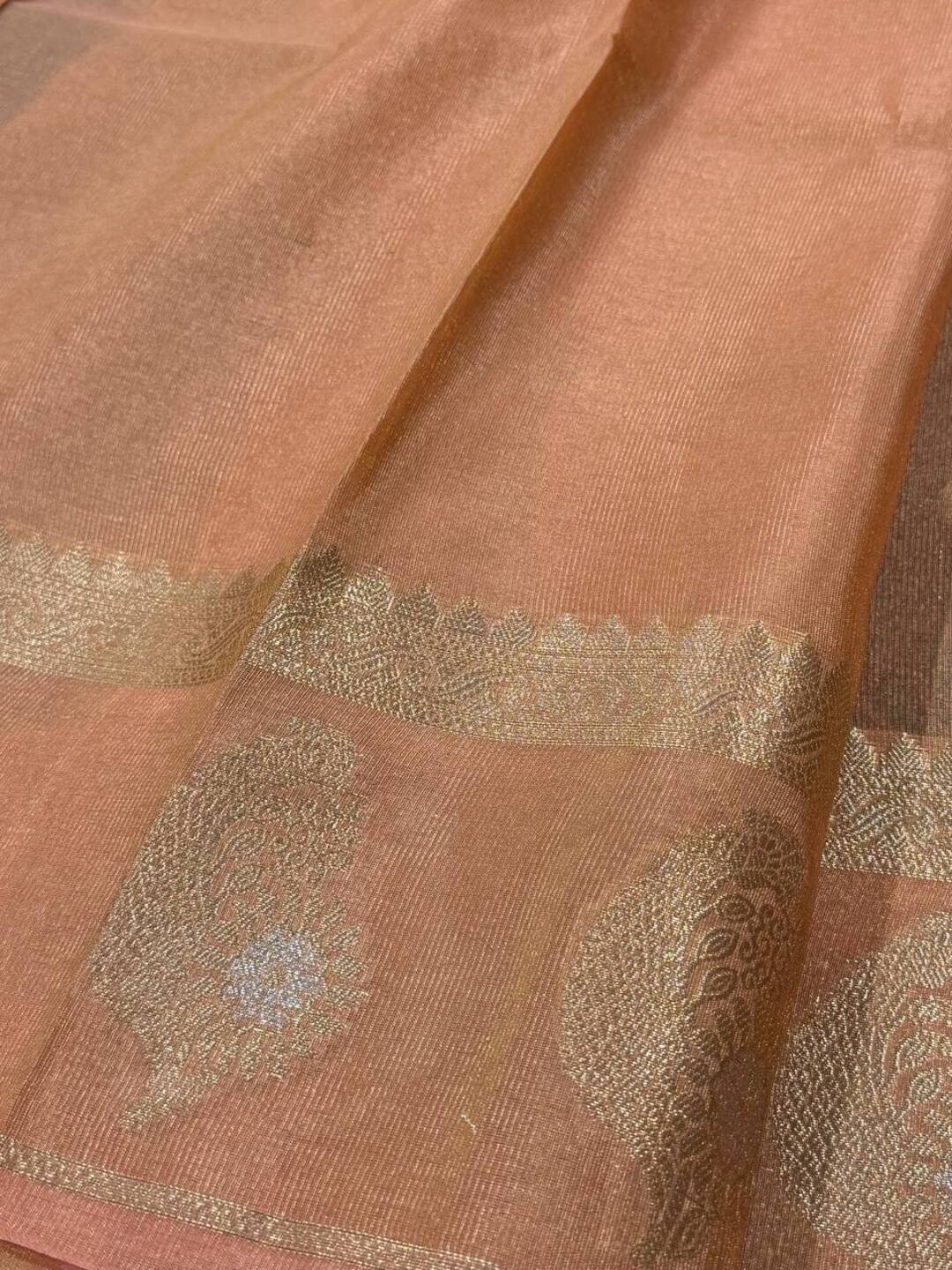 Navy Blue Banaras Cotton Saree