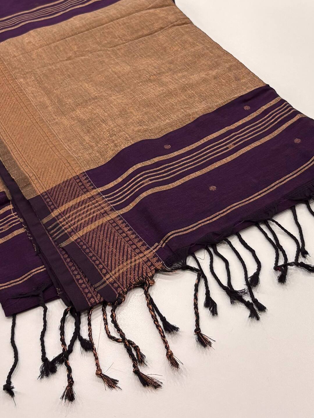 Royal Purple Kadhi Cotton Saree