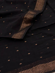 Black Kadhi Cotton Saree