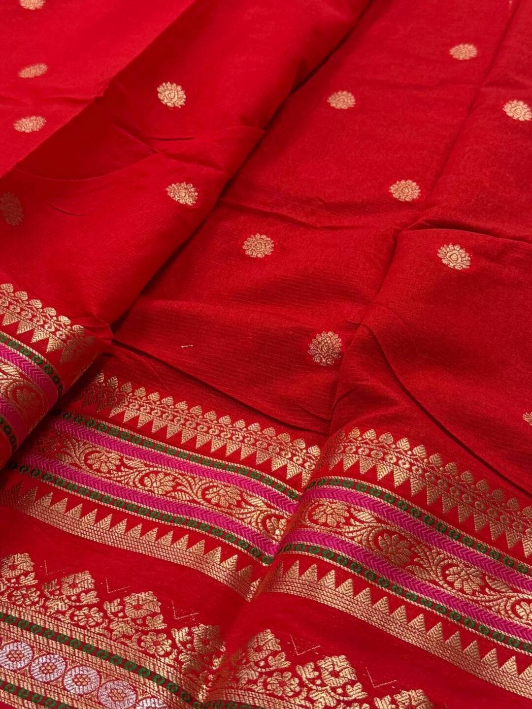 Navy Blue Banaras Cotton Silk Saree
