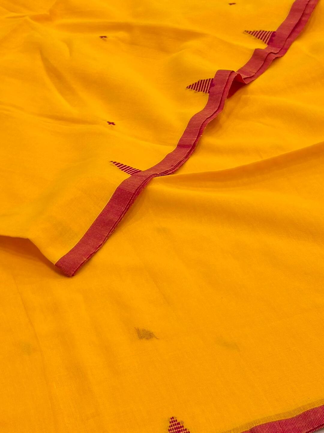 Yellow Kadhi Cotton Saree