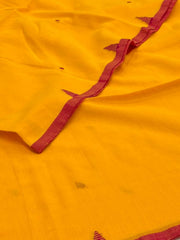 Yellow Kadhi Cotton Saree