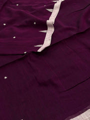 Royal Purple Kadhi Cotton Saree