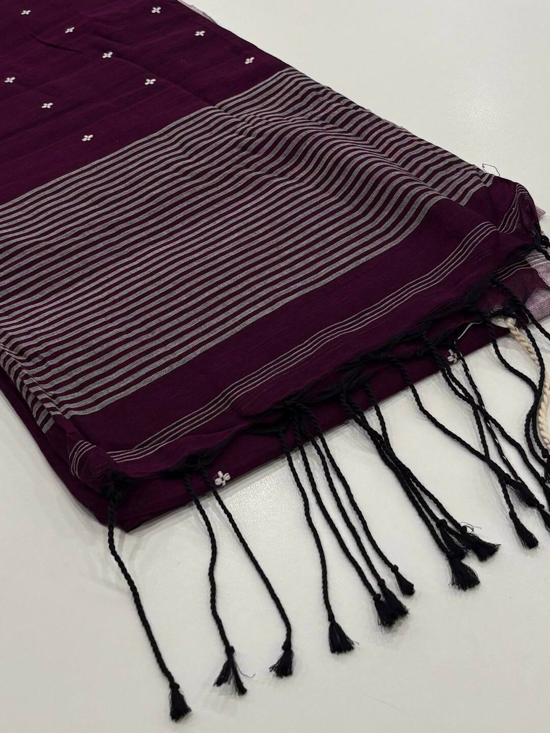 Royal Purple Kadhi Cotton Saree