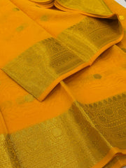 Yellow Cotton Saree