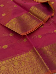 Pink Cotton Saree