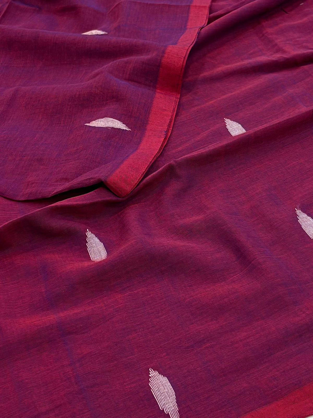 Maganta Purple Kadhi Cotton Saree