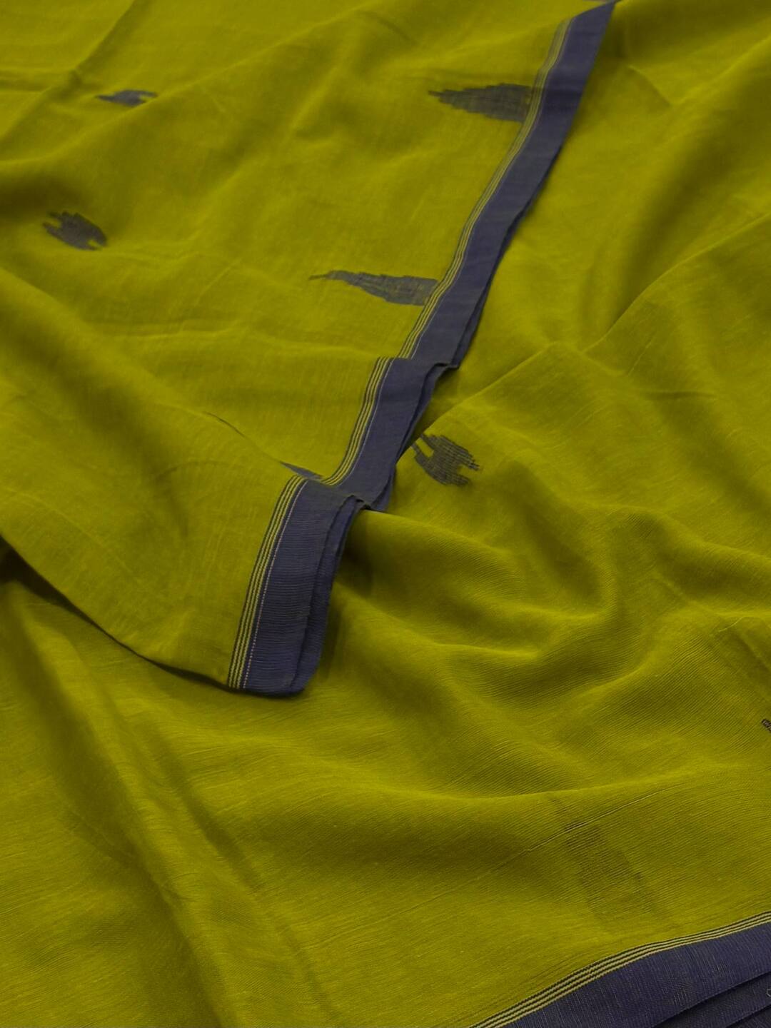 Apple Green Kadhi Cotton Saree