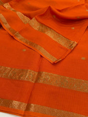 Orange Chiffon Saree