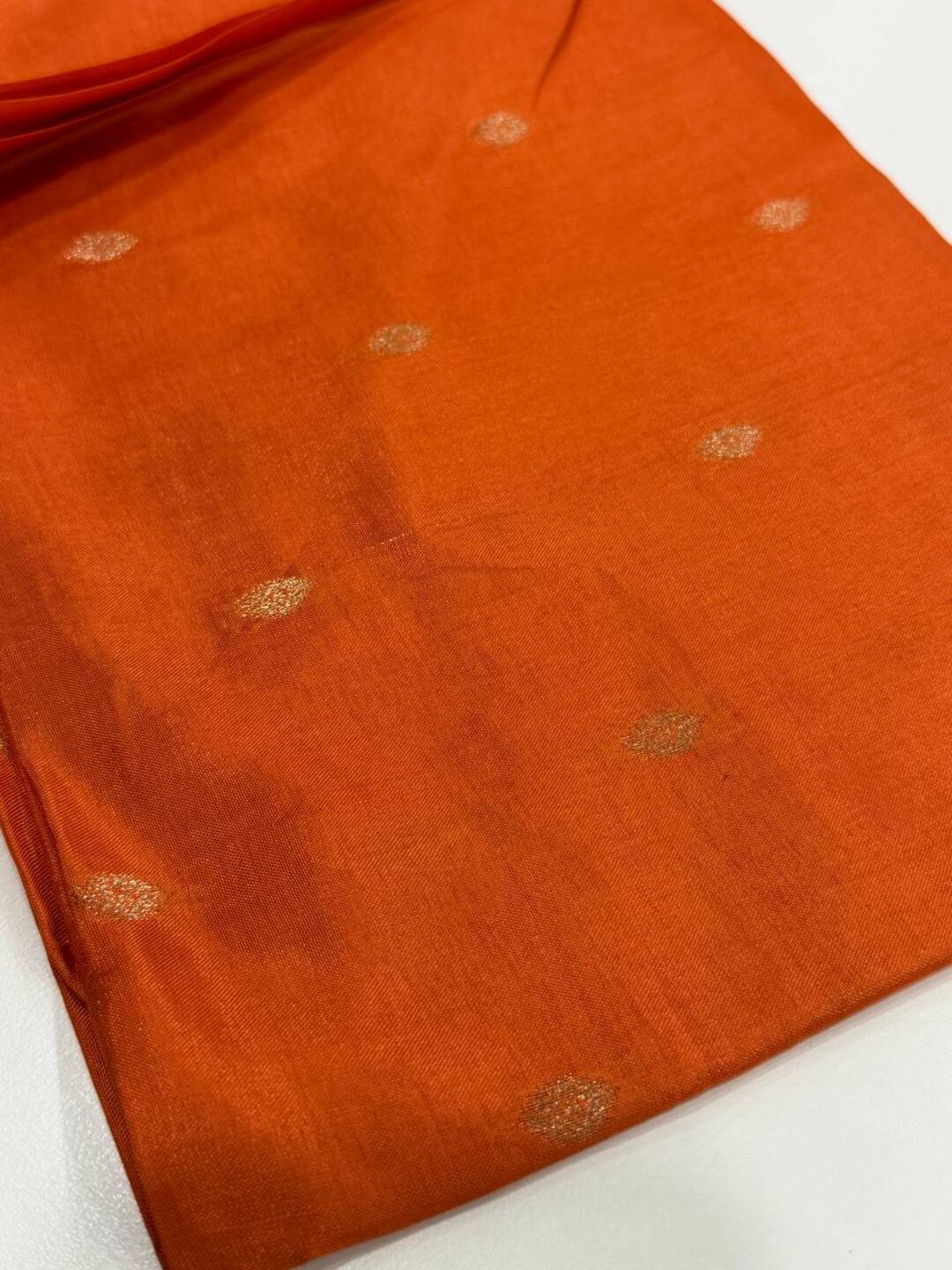 Orange Chiffon Saree