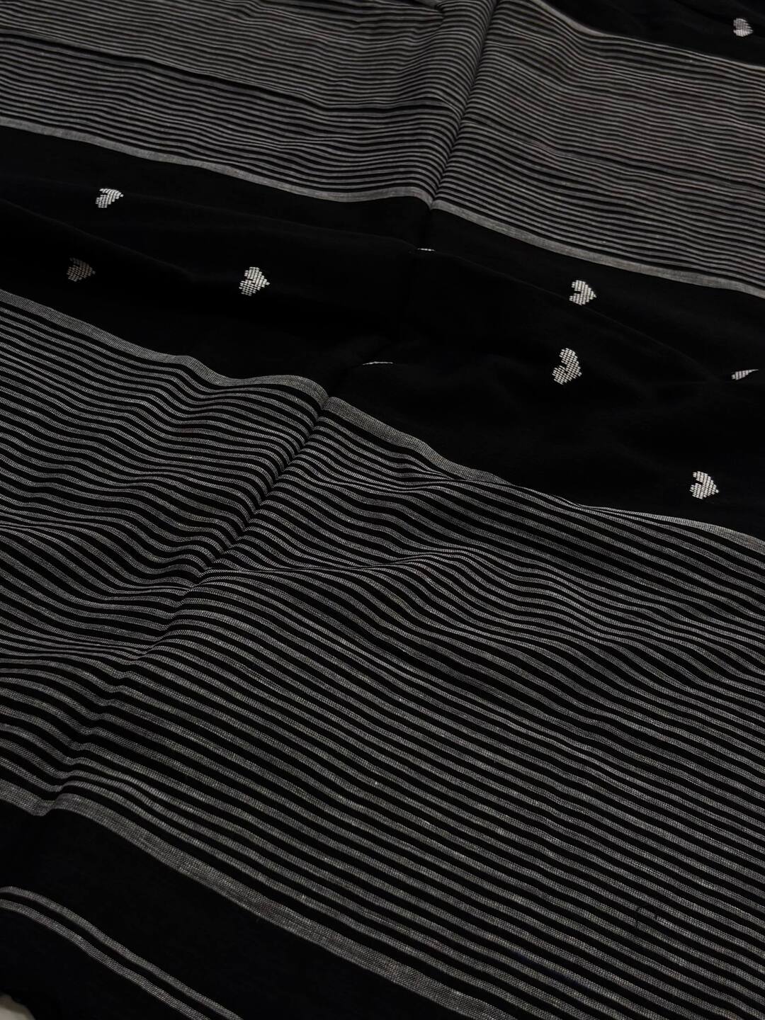 Black Kadhi Cotton Saree