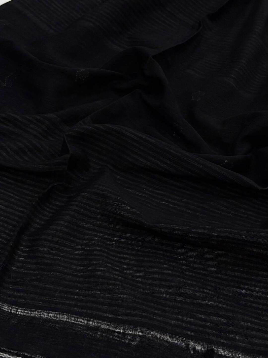 Black Kadhi Cotton Saree