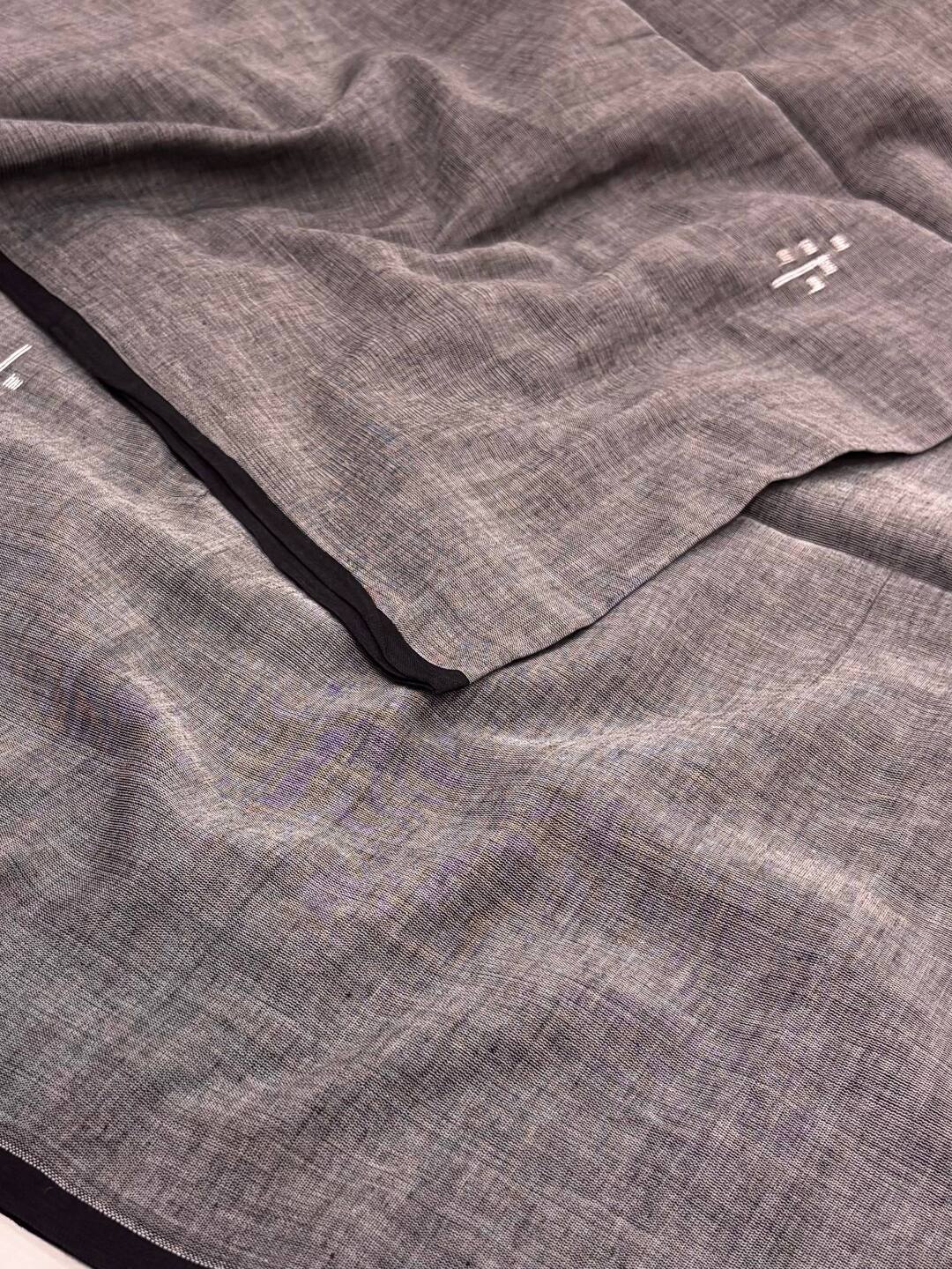 Grey Kadhi Cotton Saree
