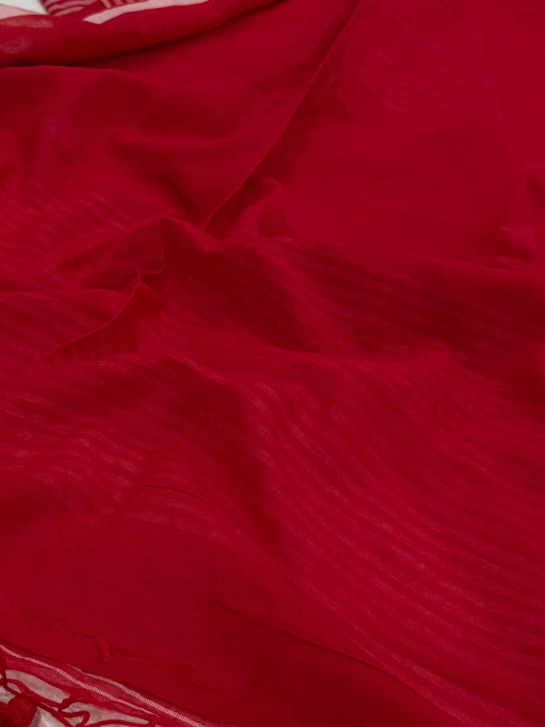 Chili Red Kadhi Cotton Saree