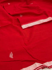 Chili Red Kadhi Cotton Saree