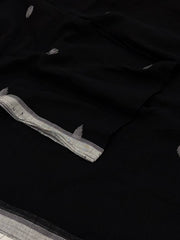 Black  Kadhi Cotton Saree