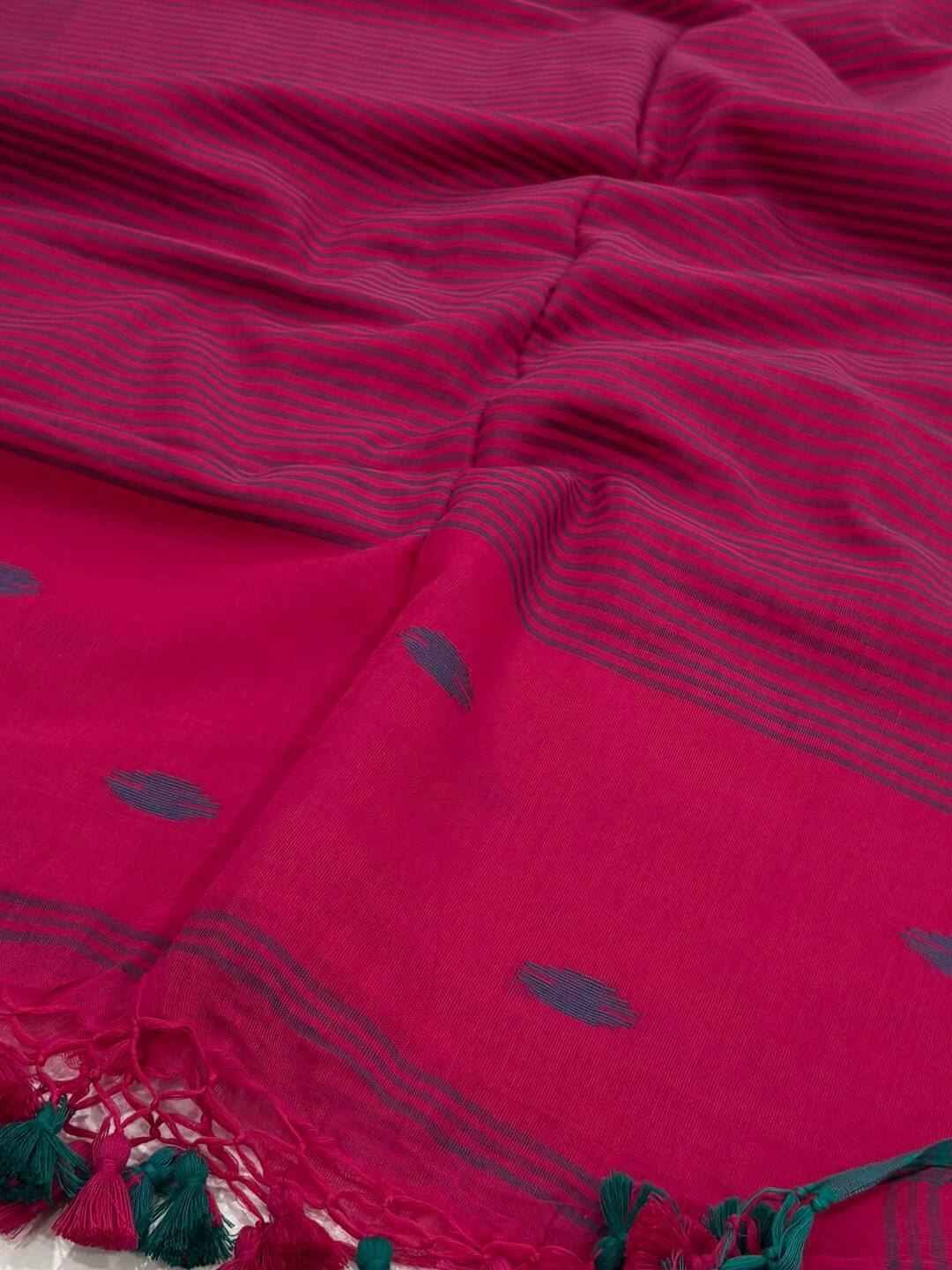 Magenta Purple Kadhi Cotton Saree