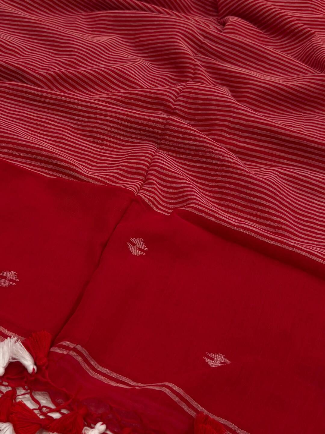 Chili Red Kadhi Cotton Saree