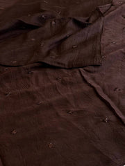 Dark Brown Chiffon Saree