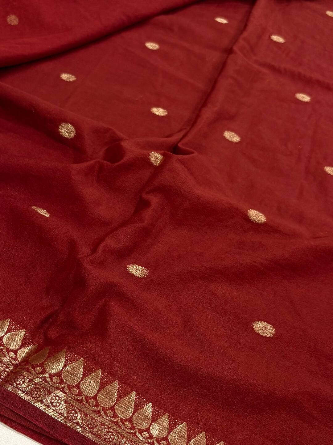 Brown Chiffon Saree