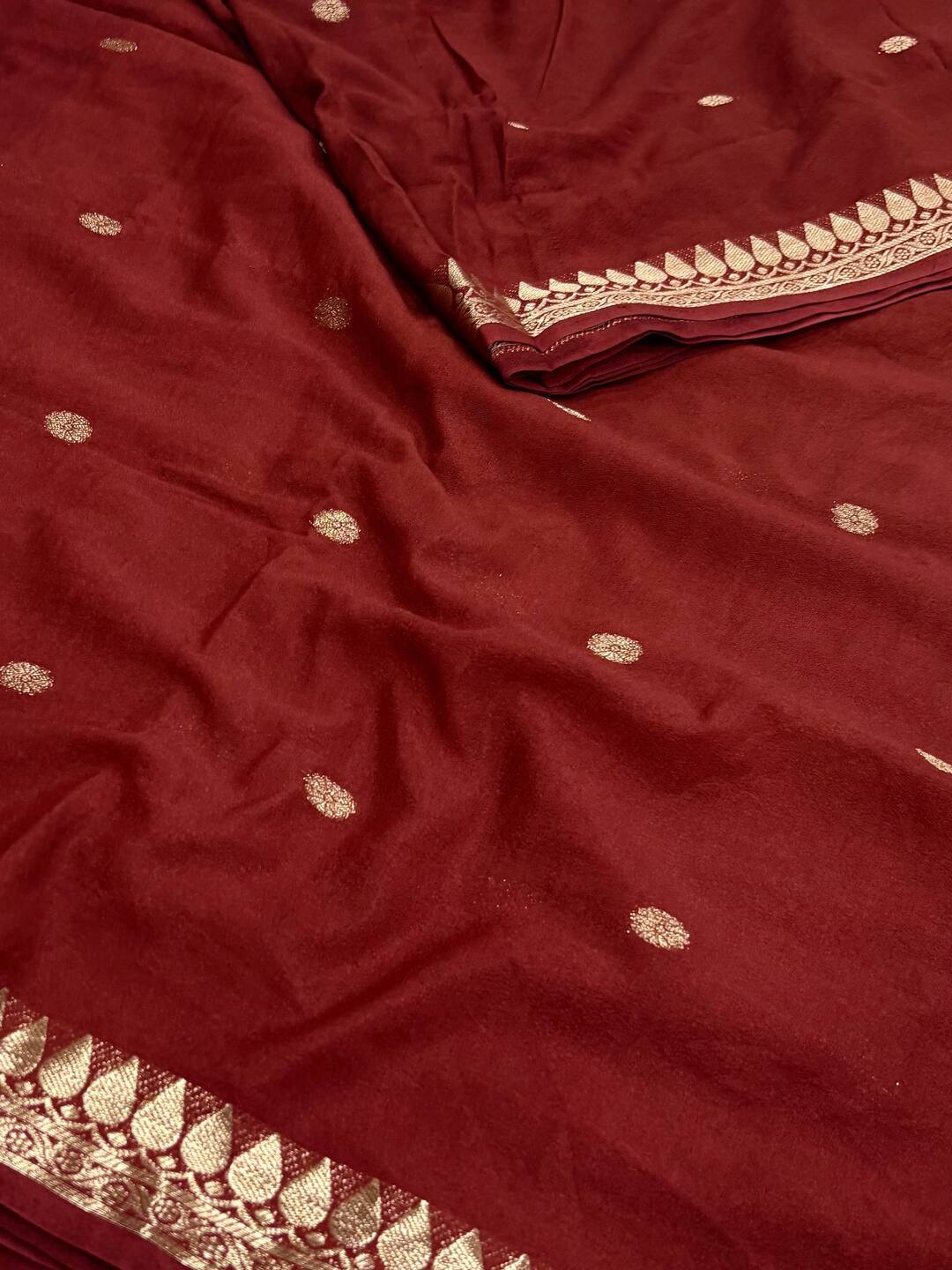 Brown Chiffon Saree