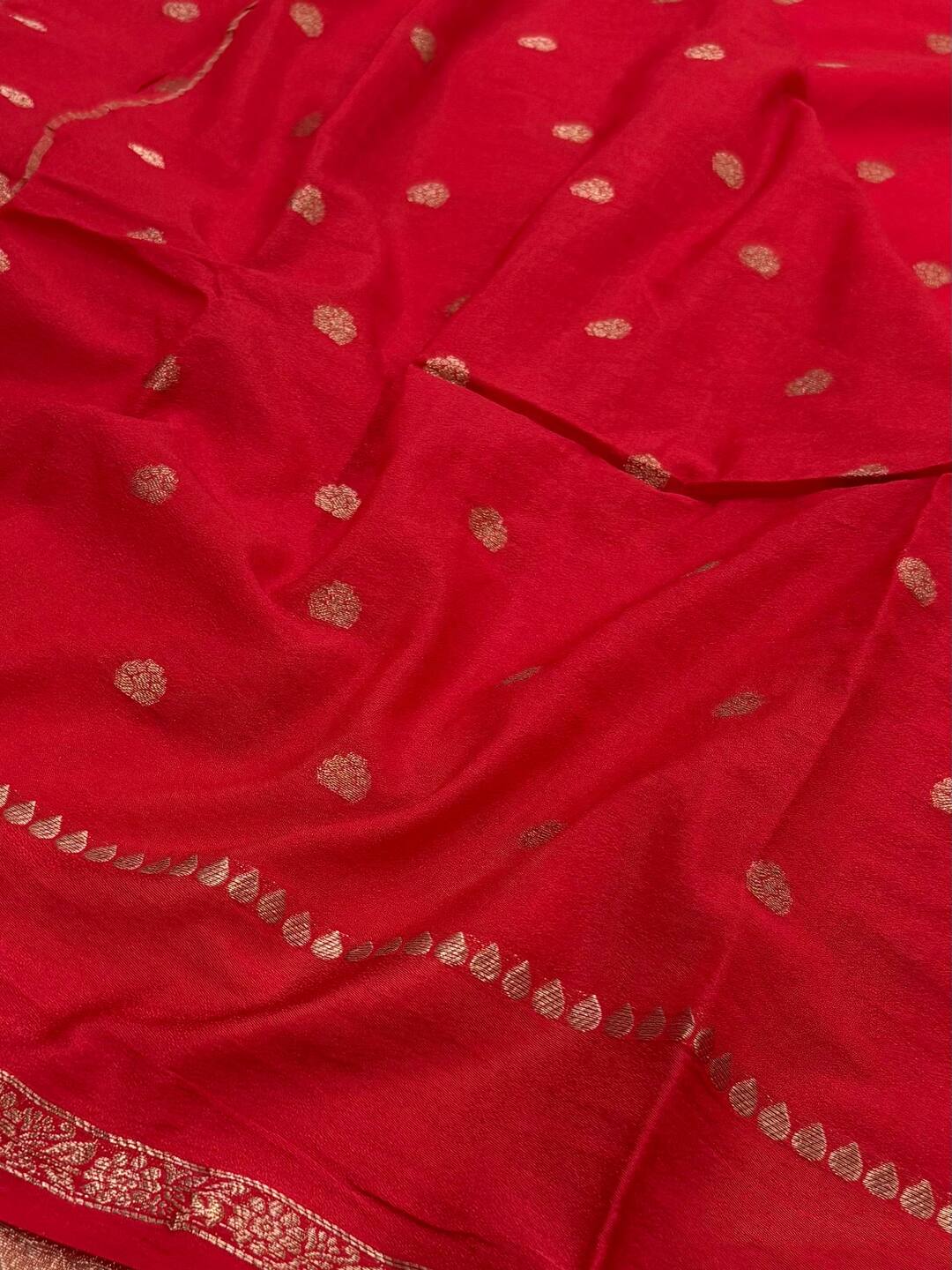 Hot Pink Chiffon Saree
