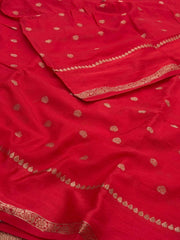 Hot Pink Chiffon Saree