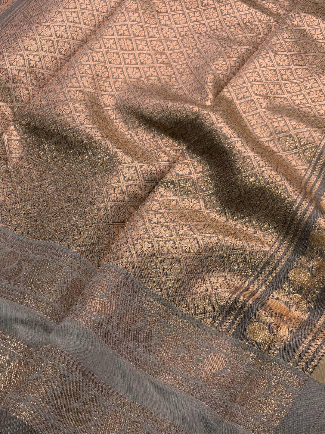Pastel Yellow Cotton Silk Saree