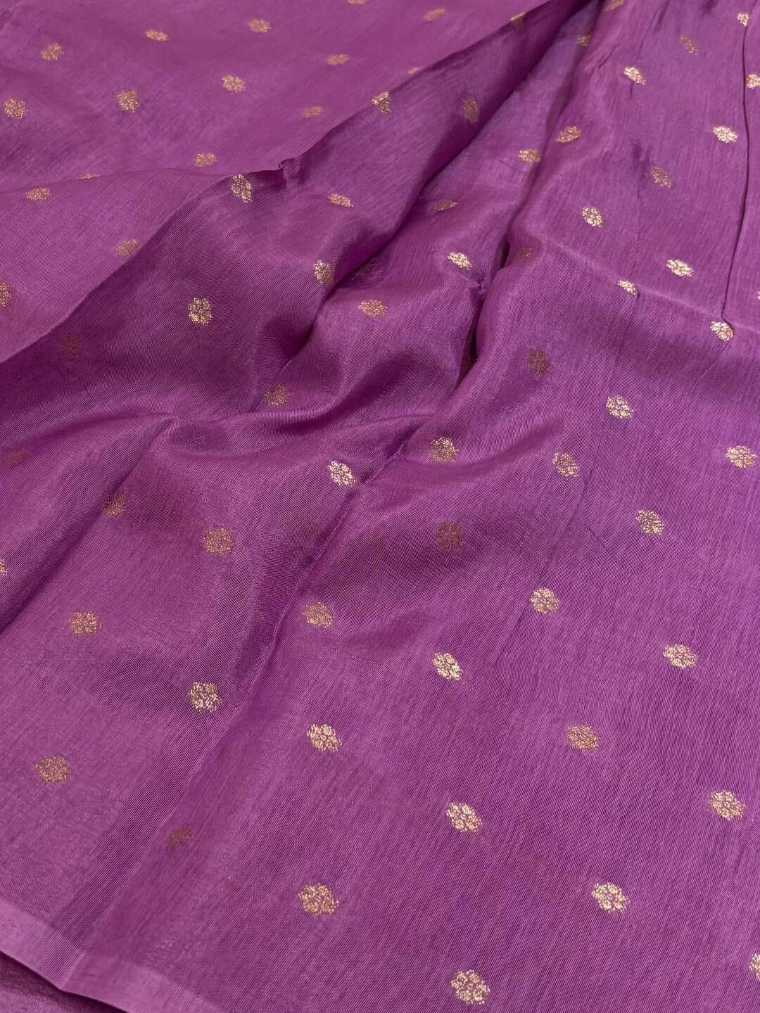 Royal Purple Chiffon Saree