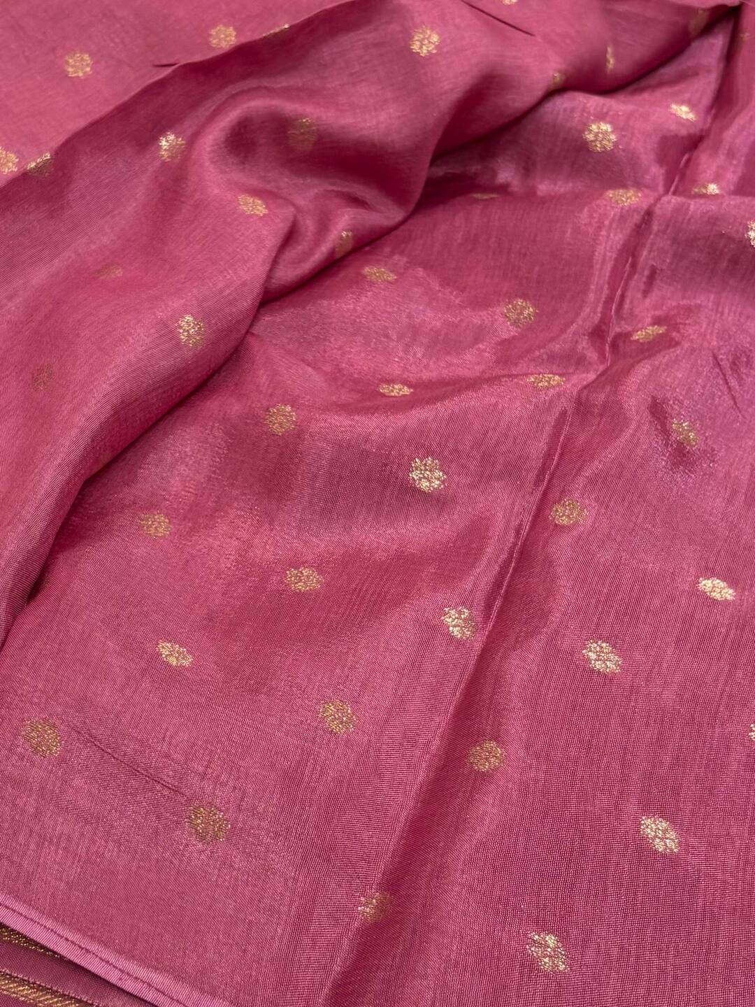 Wine Purple Chiffon Saree