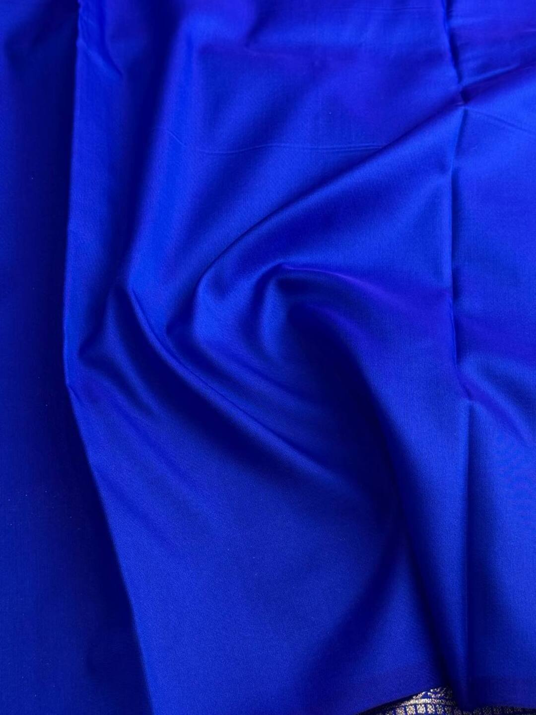 Royal Blue Banaras Cotton Silk Saree