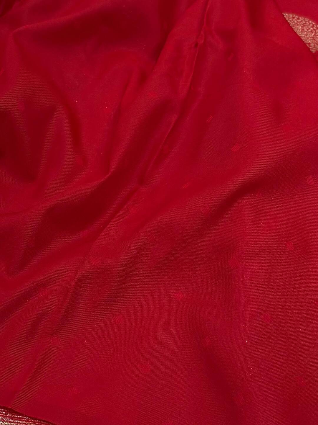 Red Cotton Silk Saree